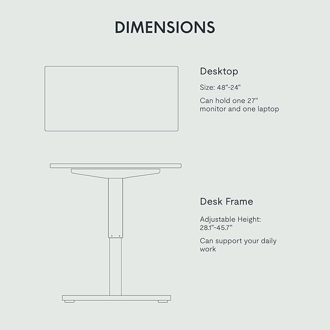 FLEXISPOT EN1 One-Piece Standing Desk - Image 7