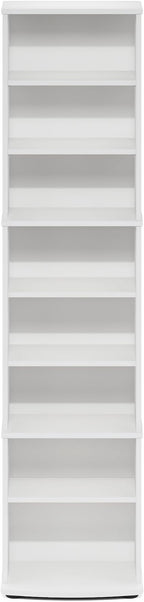 Furinno Jaya DVD Shelf, 8-Tier Tall Narrow CD Rack, Media Shelf - Image 6