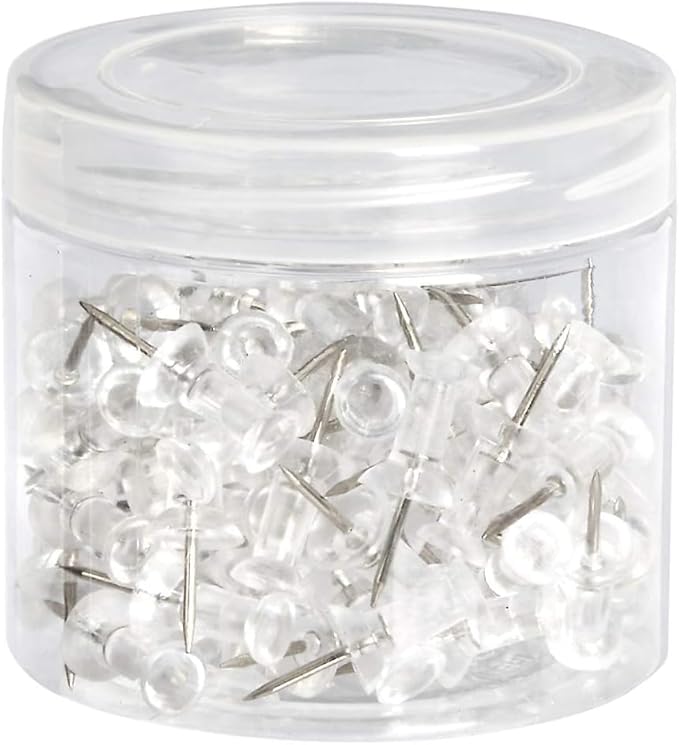 Amazon Basics Push Pins Tacks, Steel Point, - Image 3