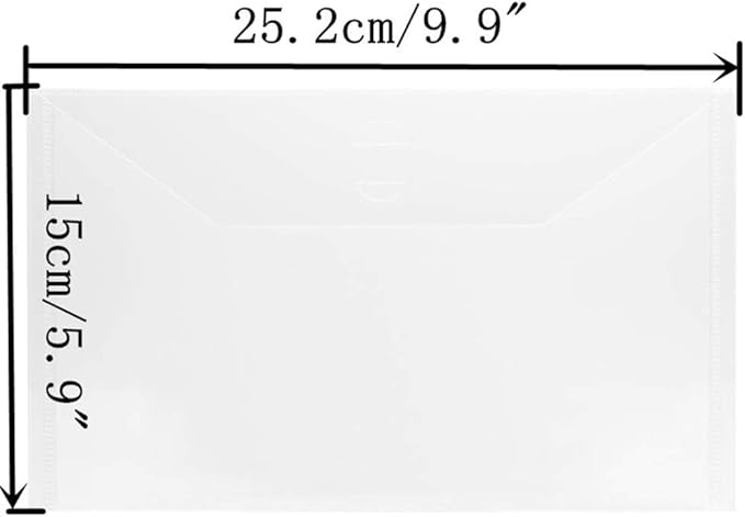 5.9 x 9.9 inch Large Stamp & Die Storage Pockets Resealable Clear Plastic Seal - Image 2