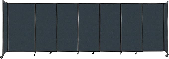 Versare Straightwall Sliding Portable Wall Partition | Freestanding Office by VERSARE