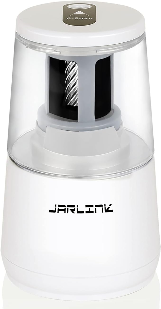 JARLINK Electric Pencil Sharpener, Heavy-Duty Helical Blade to Fast Sharpen by JARLINK