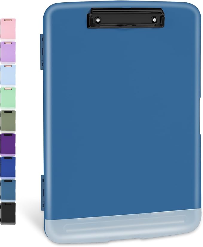 Sooez Clipboards with Storage, High Capacity Clip Boards 8.5x11 with Pen Holder by Sooez