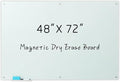 Gooderboard Glass Magnetic White Board – 72 x 48 Inches Dry Erase Frameless by Gooderboard