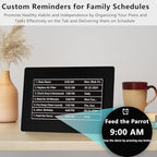 massii 27 alarms digital talking clock with time on a desk or shelf
