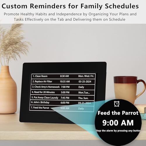 massii 27 alarms digital talking clock with time on a desk or shelf