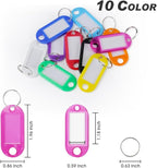 Key Tags, Key Labels, 10 Pack Plastic Key Tags - Image 2