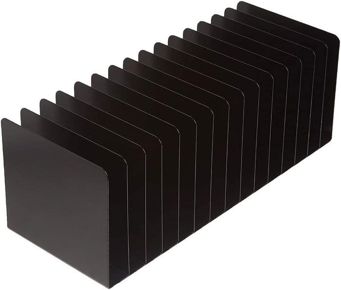 MMF Industries STEELMASTER Desk File Organizer | 15 Compartments | Scratch & Chip-Resistant Finish | Durable Steel Construction | Vertical File Organizer