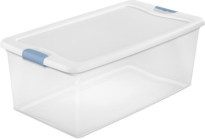 Sterilite 4-Pack Latching Box, Under Bed Storage Bins - Image 9