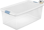 Sterilite 20-Pack Latching Box, Under Bed Storage Bins by Sterilite