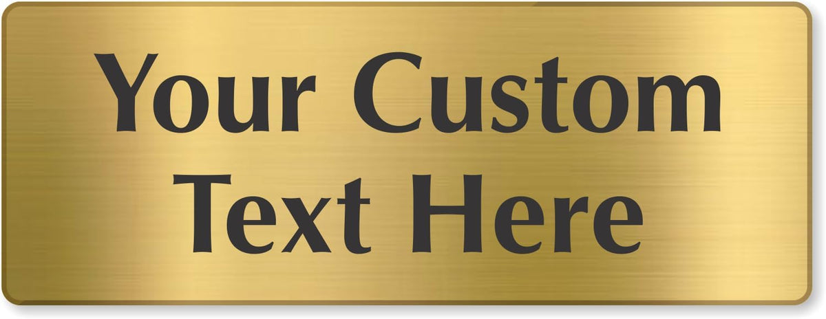 SmartSign Custom Brass Sign