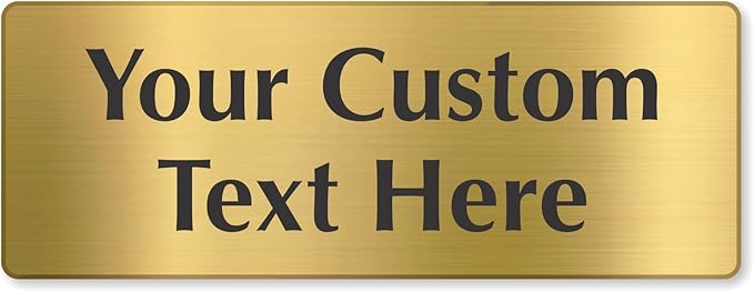 SmartSign Custom Brass Sign by SmartSign