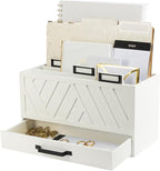 BLU MONACO White Desktop Mail Organizer by Blu_Monaco