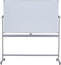 DexBoard Double-Sided 72" x 48" Mobile Whiteboard, Extra Large Rolling Magnetic