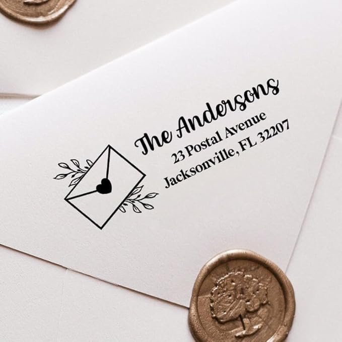Custom Floral Address Stamp | Choose from 12 Designs | Multiple Ink Color - Image 3