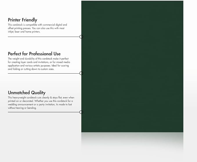 LUXPaper 8.5" x 11" Cardstock | Letter Size | Green Linen | 100lb. Cover | 500 - Image 8