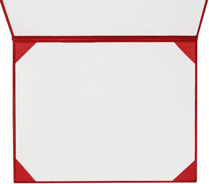 GraduationMall 8.5"x11" Smooth Padded Diploma Cover Certificate Holder Red - Image 4