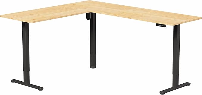 VIVO Electric Corner 75 x 63 inch L-Shaped Standing Desk, Memory Height - Image 9