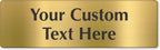 SmartSign Custom Brass Sign