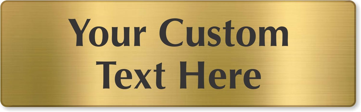 SmartSign Custom Brass Sign