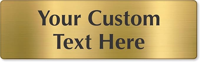 SmartSign Custom Brass Sign by SmartSign