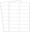 Blank Removable Labels, 1x3 Inch White Freezer Labels by STARLIBOO