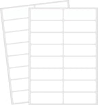 Blank Removable Labels, 1x3 Inch White Freezer Labels by STARLIBOO