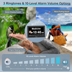 soobest dementia clocks for seniors, 7” digital date, front angle view