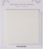 DiverseBee 50 Sheets Pastel Transparent Sticky Notes, 3x3” Clear Sticky Tabs by DiverseBee