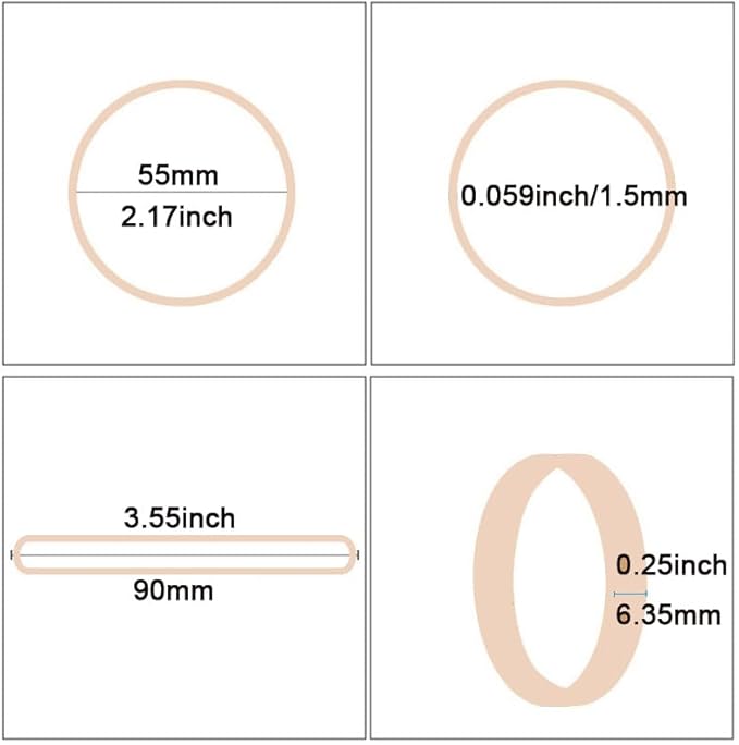 AMUU Rubber Bands Size #64 about 0.5 lb 110pcs Tactical Rubber Bands - Image 2