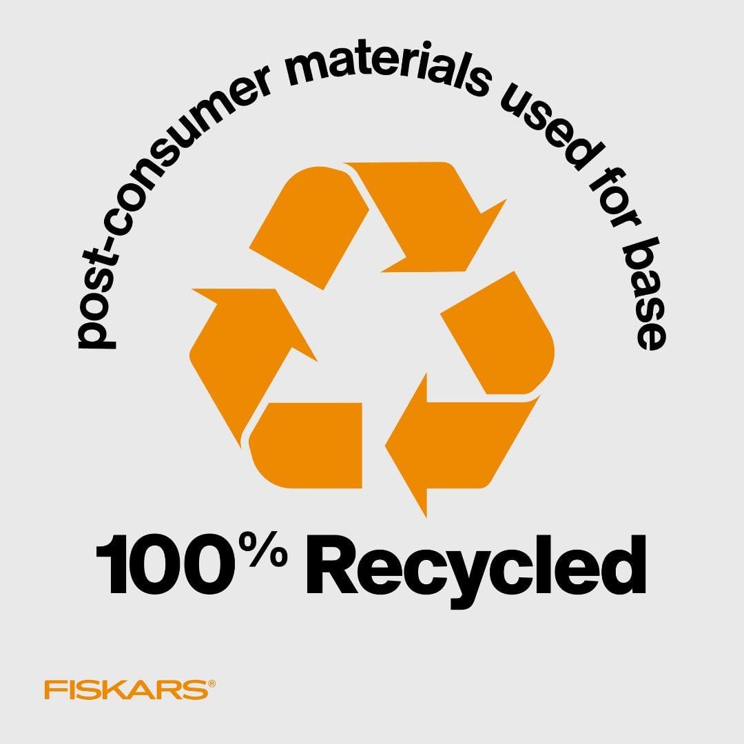 Fiskars Recycled SureCut Portable Paper Cutter, 12" Cut Length