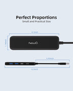 Dual USB C USB A 3.0 Hub: USB Hub 4 Ports - Image 7