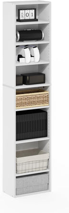 Furinno Indo DVD Shelf, 8-Tier CD Rack, Media Shelf - Image 5