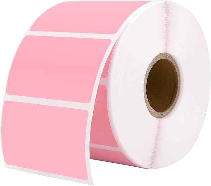 MUNBYN 2.25"x1.25" Thermal Sticker Labels, 1000 Sheets/Roll by MUNBYN