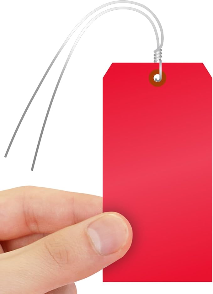 SmartSign Red Plastic Tags - Image 5