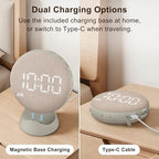 solacerise extra loud alarm clock vibrating bed shaker, view 9