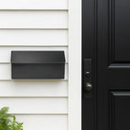 NACH Black Long Wall Mount Mailbox, Rust Resistant Metal Mailbox, Mailboxes - Image 7
