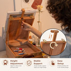 djar adjustable tabletop sketchbox easel for painting, 3, side view