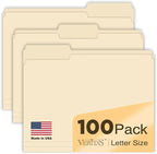 Manilla Folders 8.5 x 11 File Folders Letter Size Manila Folder by WritePads