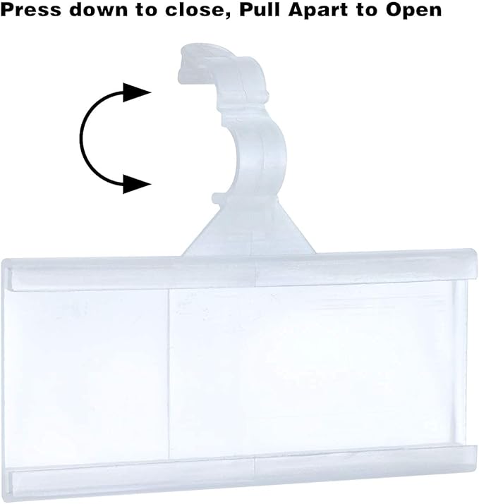 Plastic Wire Shelf Label Holder, Reusable Shelf Tags - Image 4