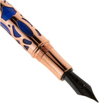 Conklin Endura Deco Crest Fountain Pen in Blue, Extra Fine Nib, Premium Writing - Image 4