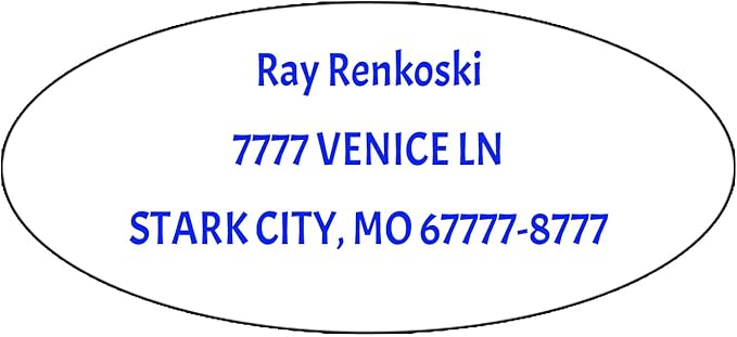 Made in USA Custom Return Address Stickers Labels Customized Mailing Label by HOOKAH+SUN