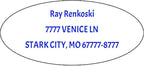 Made in USA Custom Return Address Stickers Labels Customized Mailing Label by HOOKAH+SUN