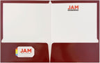 JAM PAPER Laminated Two Pocket Glossy School Folders - Image 3