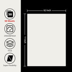 OcePor 50 Sheets Cream Cardstock Paper, Colored Printer Paper 8.5 x 11 - Image 2