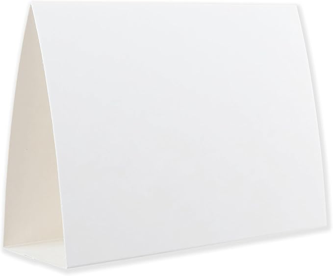 20 Pack White Blank Table Place Cards by TOROS