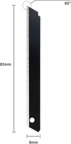 Gomake 9mm Utility Knife Replacement Blades, 60 Degree Snap Off Carbon Steel - Image 4