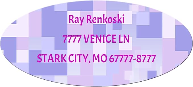 Made in USA Custom Return Address Stickers Labels Customized Mailing Label by HOOKAH+SUN