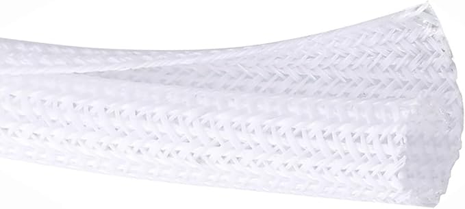 QCSIW 3/4"-50ft Extra-Long Braided Cable Sleeve Protector by QCSIW