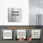 Exam Room Sign 6" x 6" Numbers 1-5 - Image 8